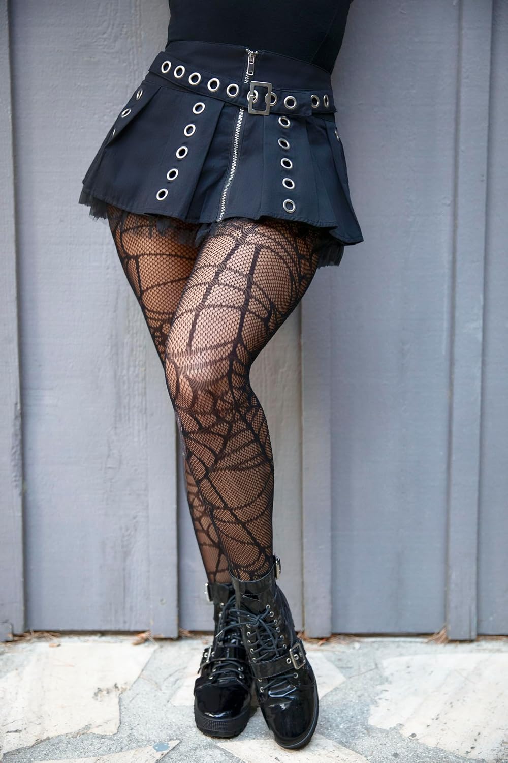 Leg Avenue Spiderweb Halloween Tights Goth Fishnets Alt Clothes Patterned Tights for Women