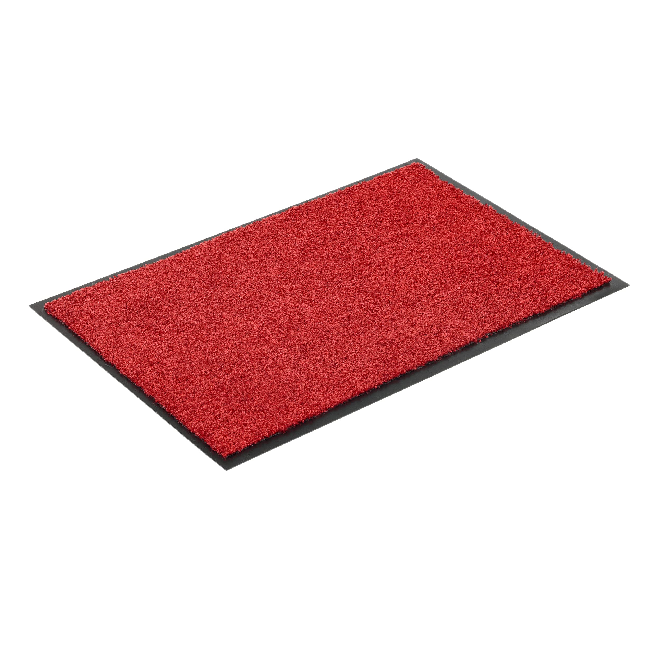 Astra Tapis de propreté de Haute qualité - paillasson intérieur - Tapis de Sol Lavable à 30° C - Tapis antidérapant - Tapis Cuisine - Couloir - Rouge 60x180 cm