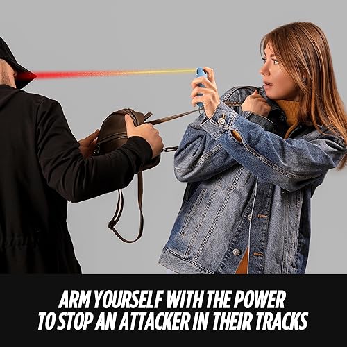 Miniatura 7 de SnapShot - Spray de pimienta de liberación instantánea, agarre de dedo para una sujeción segura, máxima fuerza policial, bloqueo de seguridad,