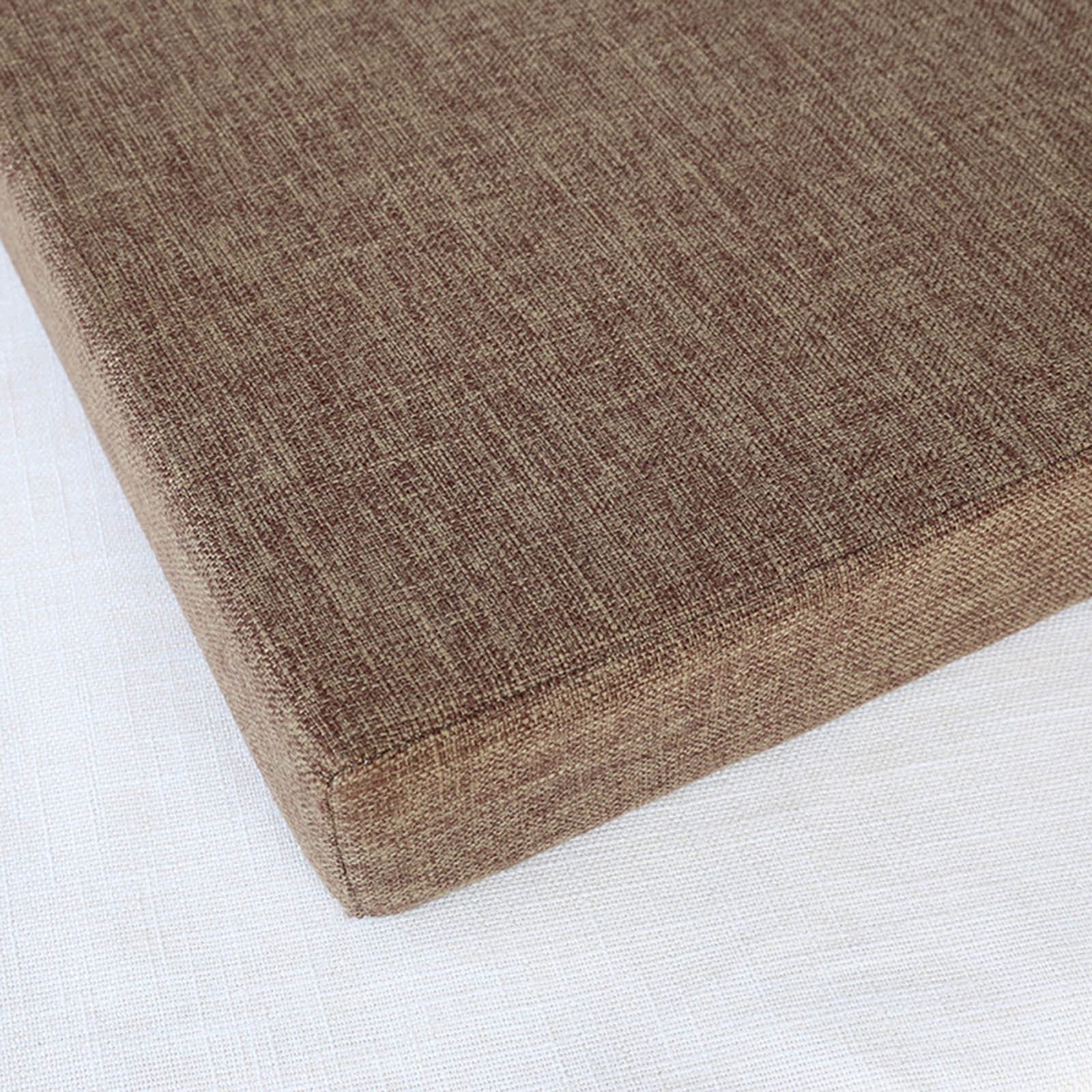 Waigg Kii Brown Chair Cushions Seat Pads Cushion,45X45 50X50cm Padded Chair Pads Cushions,Chair Cushion Pads Indoor Outdoor Dining Room Garden (50X50x5cm,Dark )