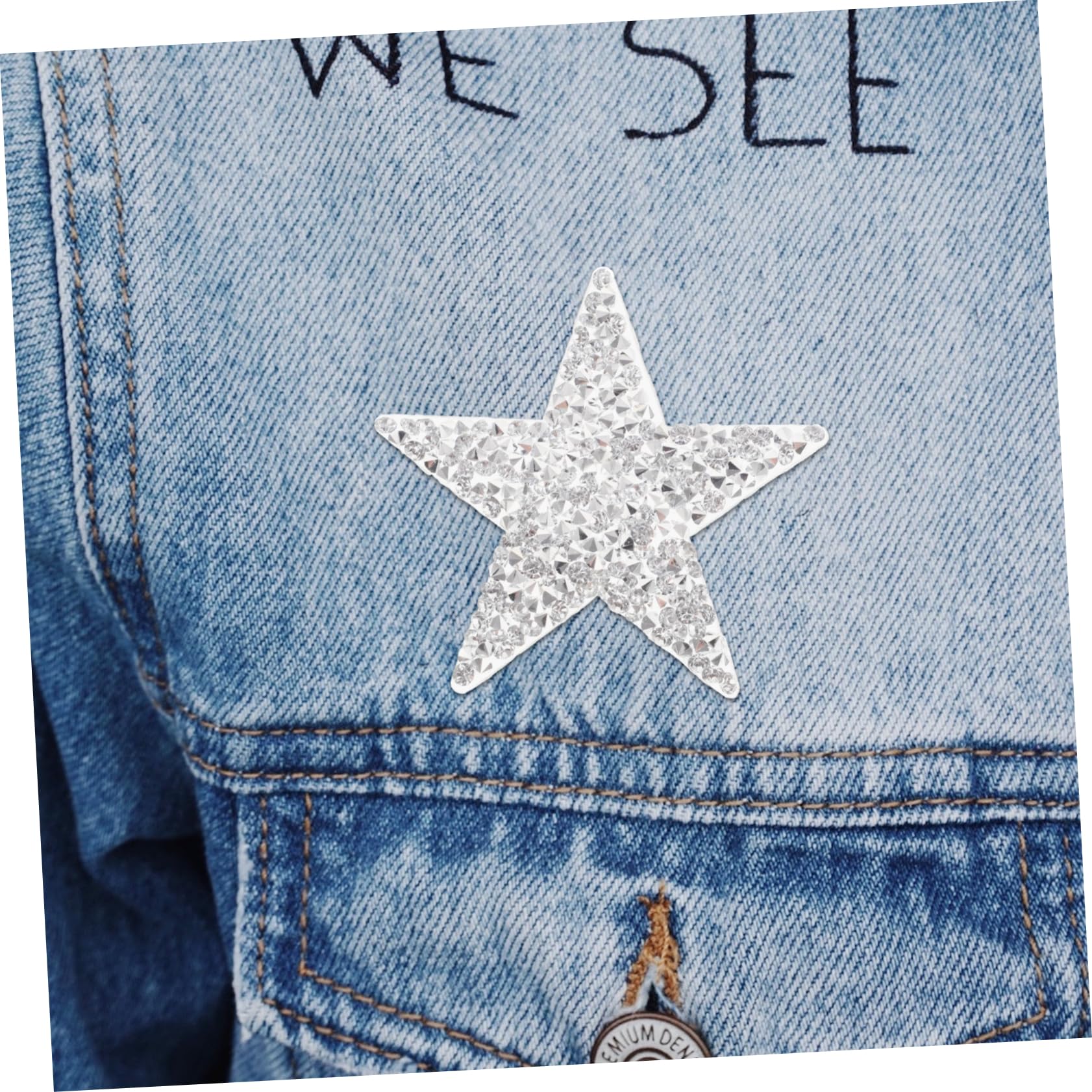 jojofuny 3 Set Patches Glitter Forma Stella Toppe Termoadesive Per Abbigliamento E Accessori Fai Da Te Decorazioni Per Borse E Riparazioni E Varie 30 Pezzi * 3