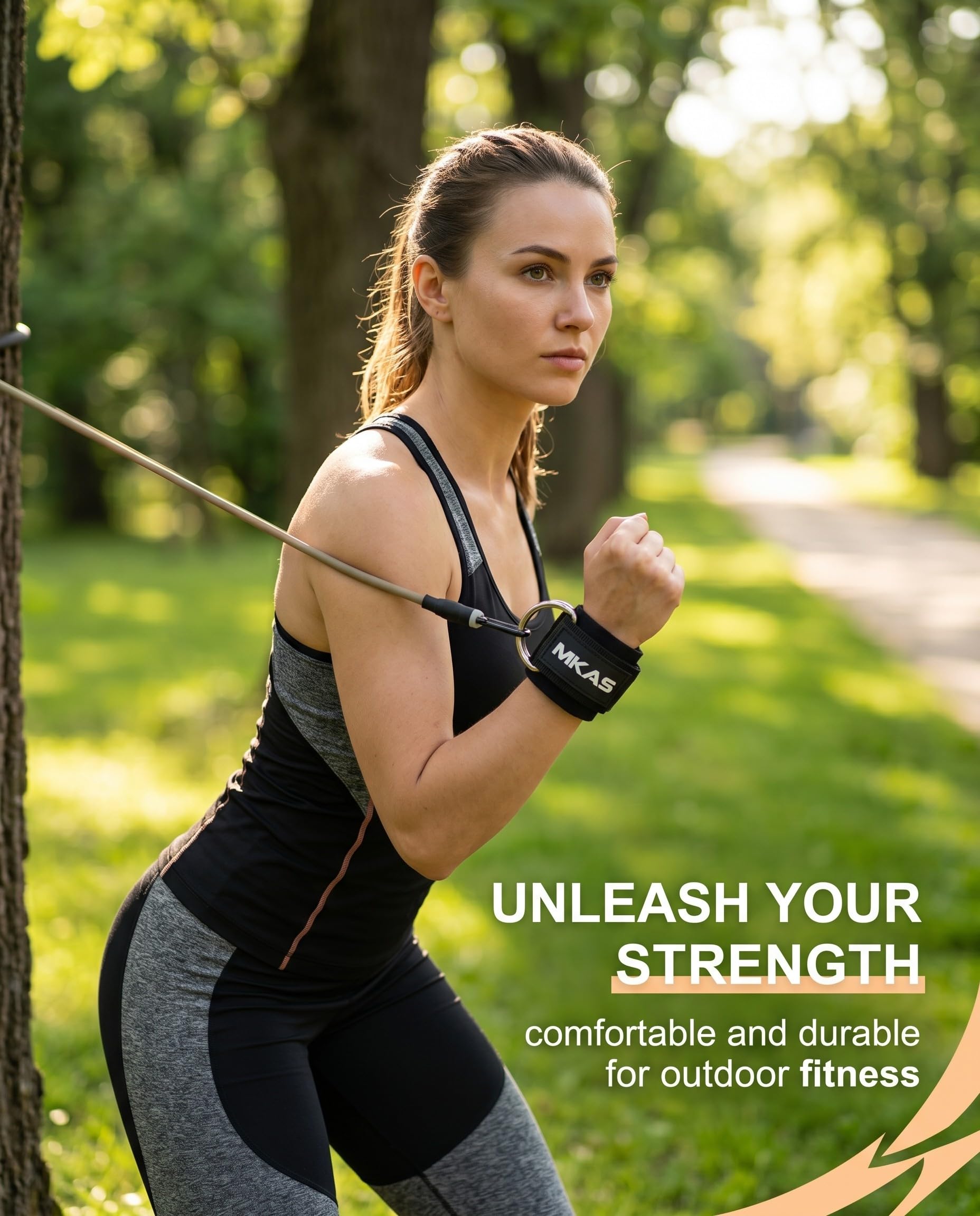 Set 2 Polsini Palestra per Cavii, Cinturini Regolabili in Neoprene per Allenamento con Cavi, Wrist wraps per Allenamento - Polsiere Palestra Uomo