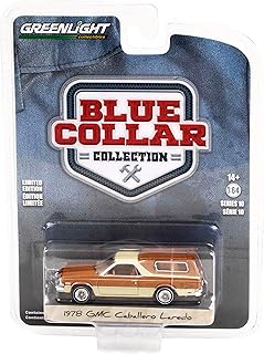 1978 Caballero Laredo with Camper Shell Brown Metallic and Cream Blue Collar Collection Series 10 1/64 Diecast Model Car by Greenlight 35220 C