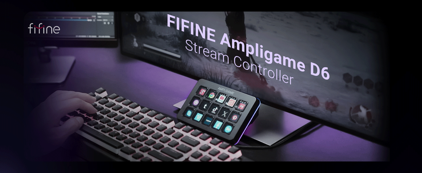 Amazon.com: FIFINE AmpliGame Stream Controller with 15 Macro Keys