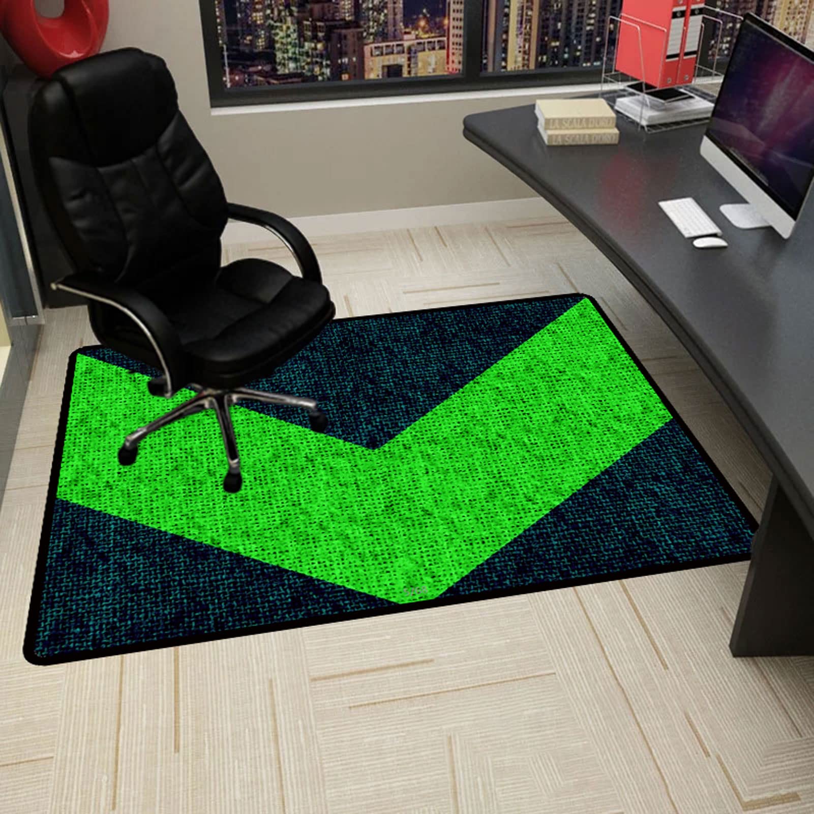 Floor Protector Chair Mat 140*160cm Gaming Chair Mat Floor Anti-Slip Gaming Chair Mats Hard Floor Non-Slip Office Chair Mat For Low Pile Carpet Protector Desk Chairmats Office Floor Protector Mat — image 1