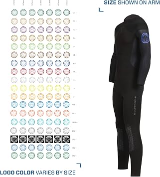SCUBAPRO Oneflex Steamer Mens Diving Wetsuit, 3mm, Back Zip, X-Foam Neoprene, M