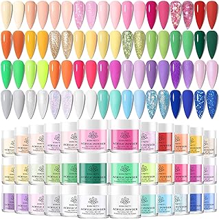 BORN PRETTY Acrylic Powder Set 36 Colors Spring Summer Acrylic Nail Powd...