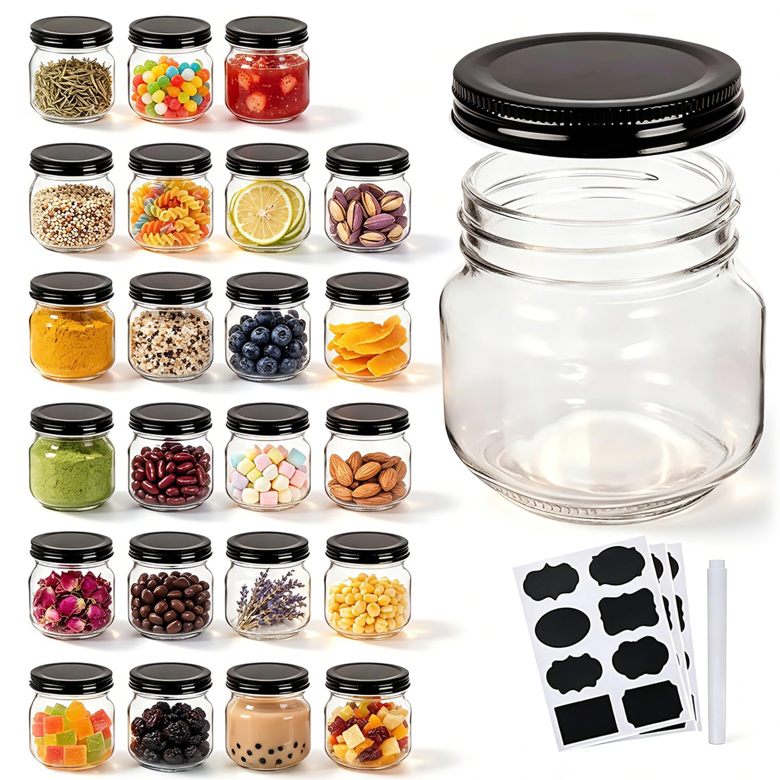 QAPPDA Small Mason Jars
