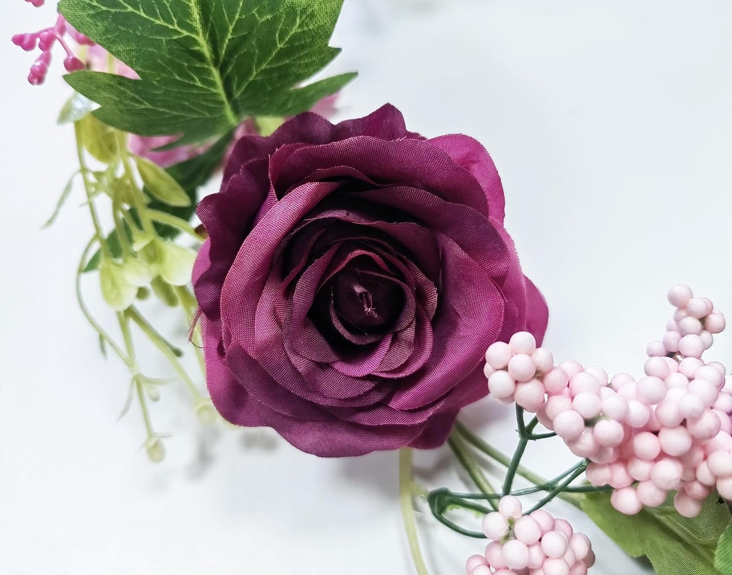 Peony Flower Garland, Rose Flower Swag, 6' Wedding Arch Flowers for Wedding Decor Home Table Runner Mantle Party Decor(Dusty Peony Garland) - Image 2