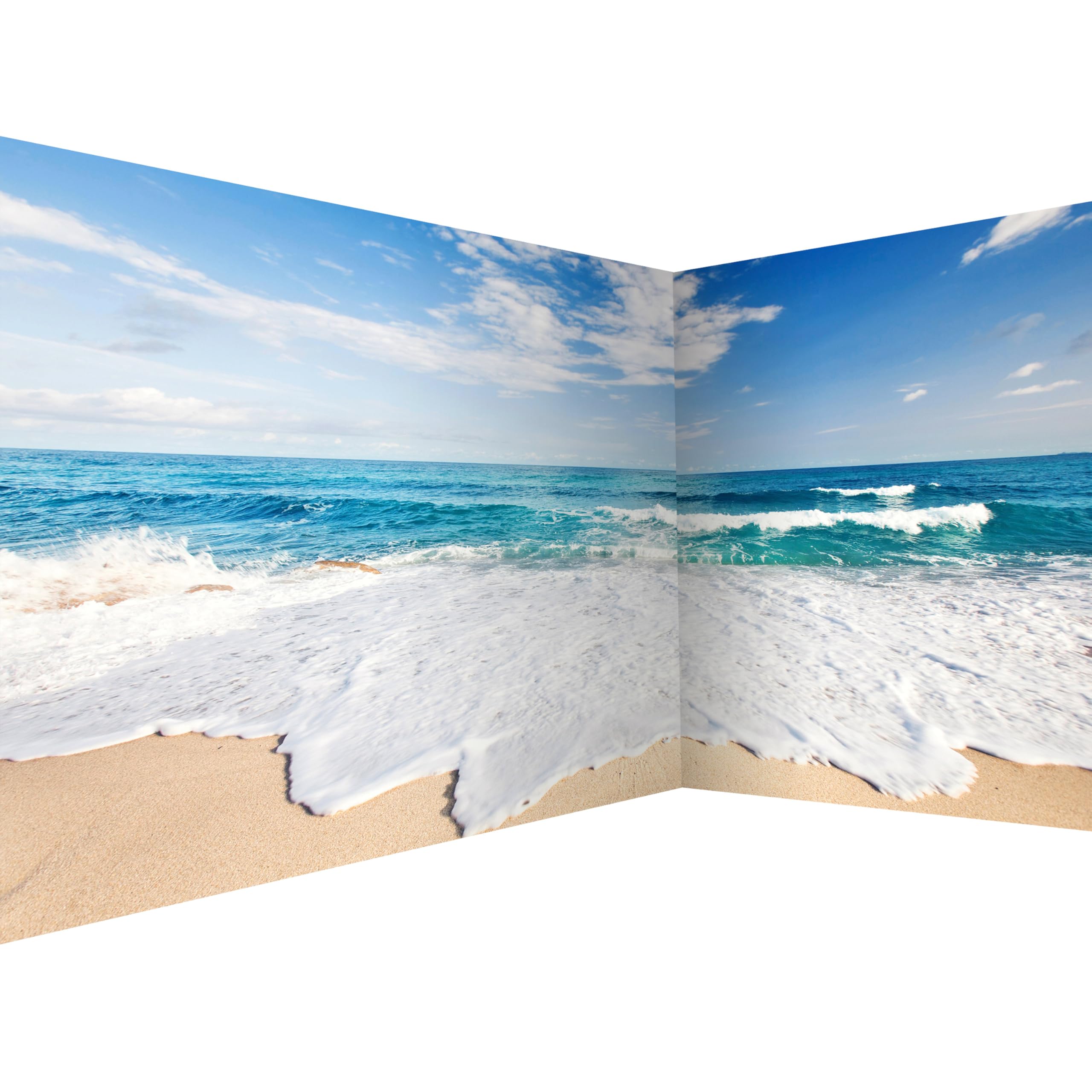 Murando - Premium Photo Wallpaper Beach & Sea 550x250 Cm / 217"x98" - Non-Woven Premium Art Print Fleece Wall Mural Decoration Poster Picture Design