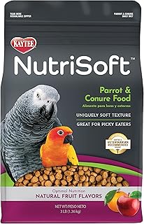 Kaytee Nutri Soft Pet Parrot & Conure Bird Food, 3 Pound
