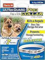 Hartz UltraGuard Pro Reflective Flea & Tick Collar for Dogs & Puppies - 7 Months Protection, Water-Resistant, Nighttime Visibility