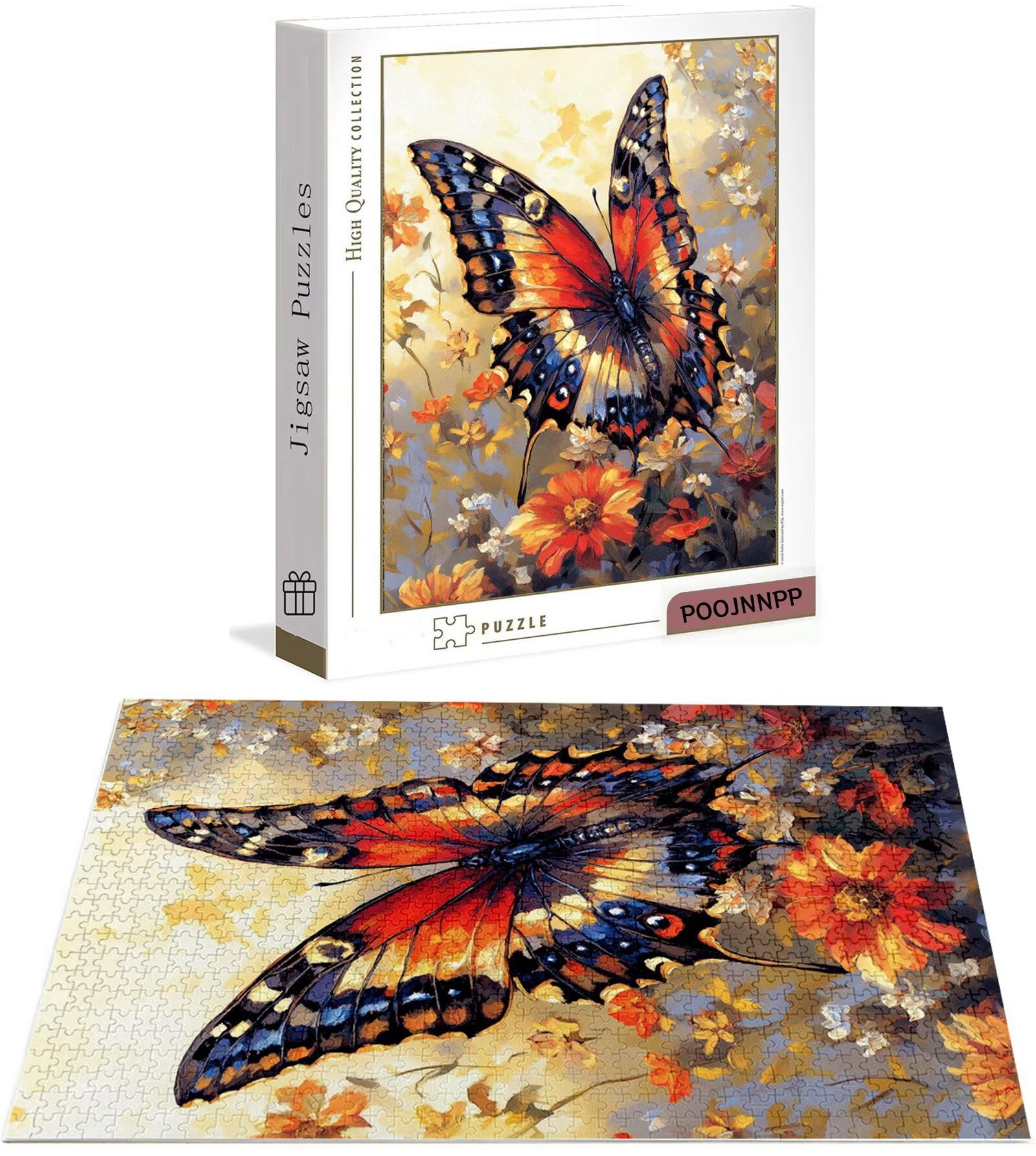 Puzzle 4000 Pezzi per Adulti Ragazzi, 3 4 5 Anni Puzzle Farfalla 6 7 8 Anni Giochi Educativi Sostenibili Con Motivi Per Adulti Da Gioco in Legno Di Alta Qualità Jigsaw Fiore per Gioco Familiare B-4597