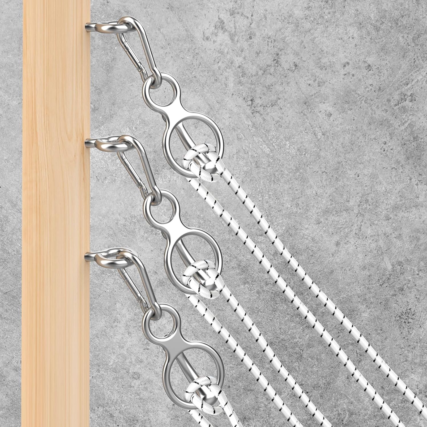 Horse Tie Ring, Horse tack and Supplies, Safe Horse Accessories,Horse Training Equipment with Eye Bolt,Quick snap,Humane Way Tie Ring,Prevent Horses from Pulling Back,Durable Steel，3 Pakcs