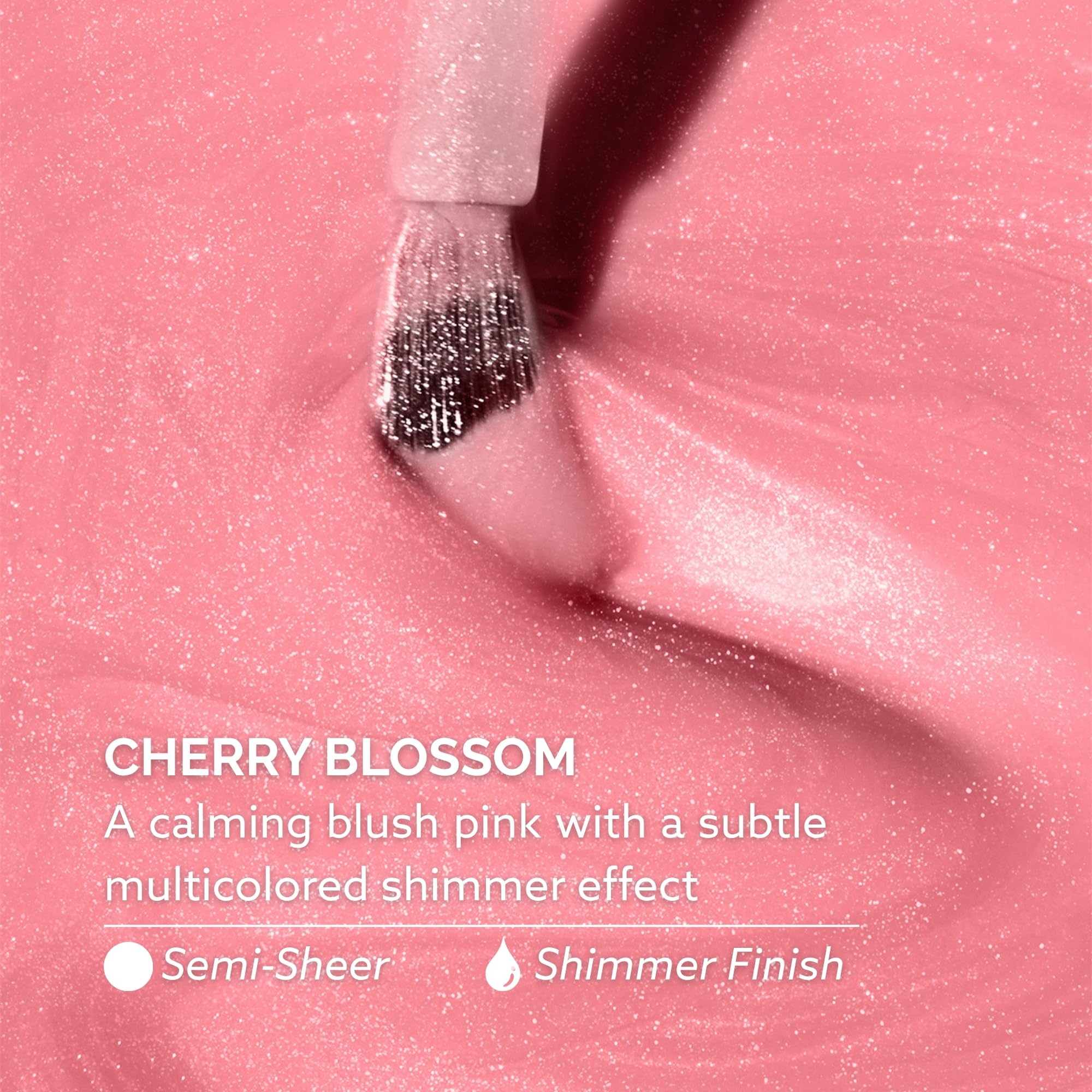 Dazzle Dry Nail Lacquer Step 3 – Cherry Blossom Blush Pink Shimmer, 0.5 fl oz