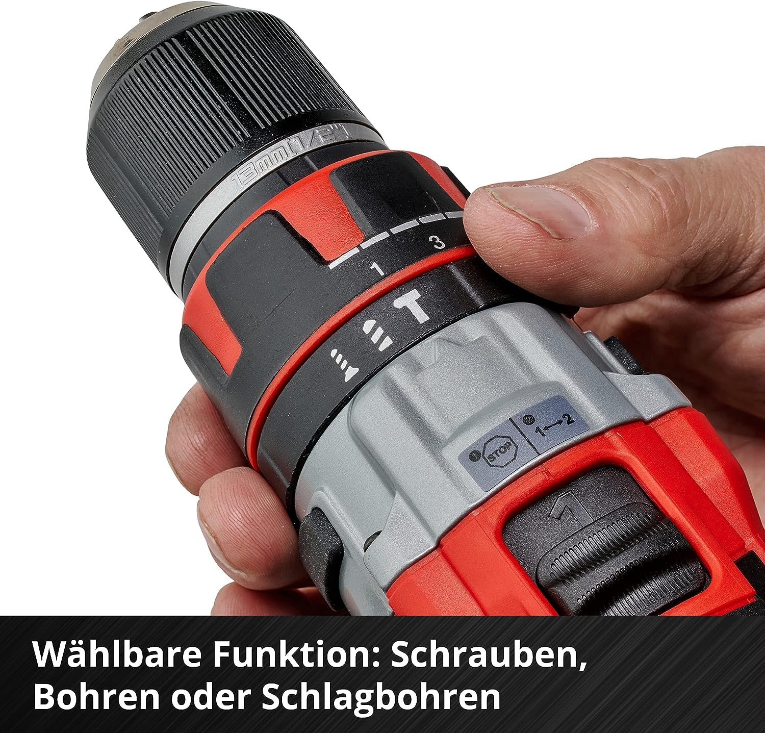 Einhell Professional Akkuschrauber TP-CD 18 Li-i BL Kit Power X-Change (18 V, Schlagfunktion, Brushless, 60 Nm, 2 Gang, LED Licht, Koffer, inkl. 2x 2,0 Ah Akku + Ladegerät)