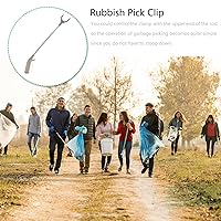 Vista 9 de Recogedor de clip de basura Recogedor de basura Clip de hoja Clip de limpieza de basura Barra de recolección de basura Abrazadera de basura