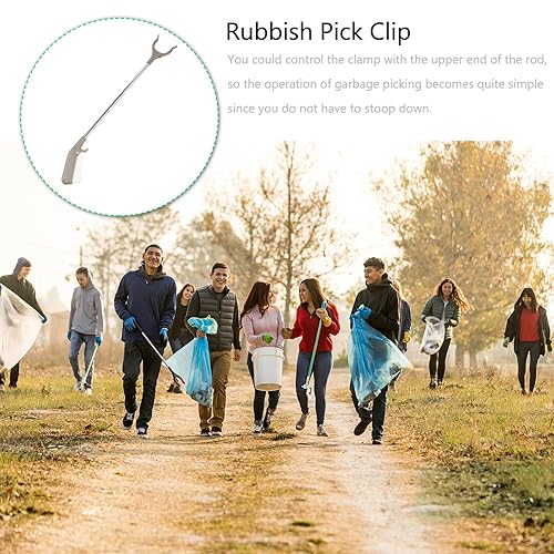 Miniatura 9 de Recogedor de clip de basura Recogedor de basura Clip de hoja Clip de limpieza de basura Barra de recolección de basura Abrazadera de basura