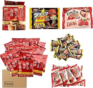 UCC 職人の珈琲 リッチブレンド 16P & ブラックサンダー ミニバー 2種 (計21個) 詰め合わせ | ドリップコーヒー チョコレート お菓子 ギフト 差し入れ 休憩 大容量 まとめ買い