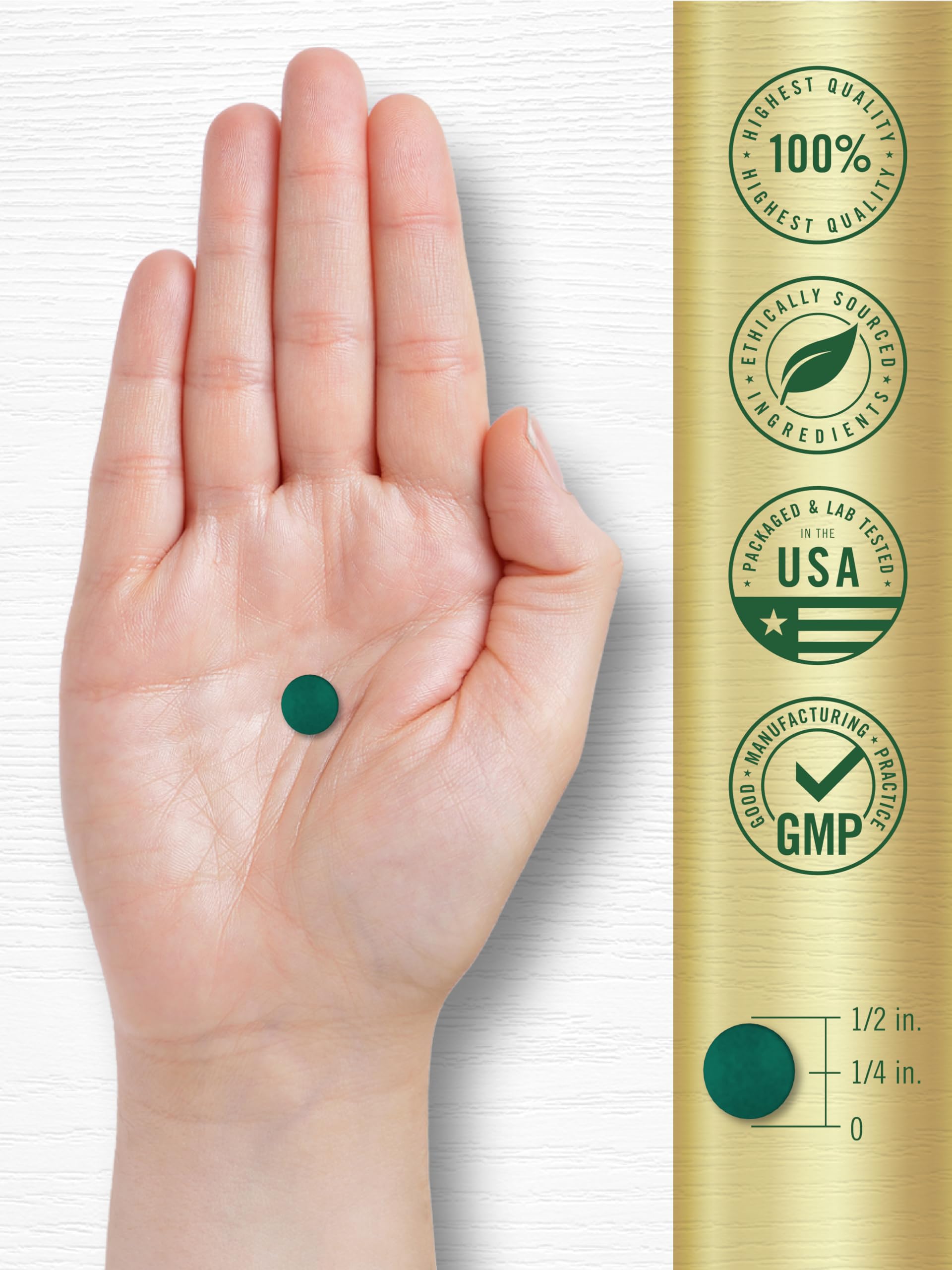 Carlyle Organic Spirulina Tablets | 3500mg | 500 Count — Amazon image 7