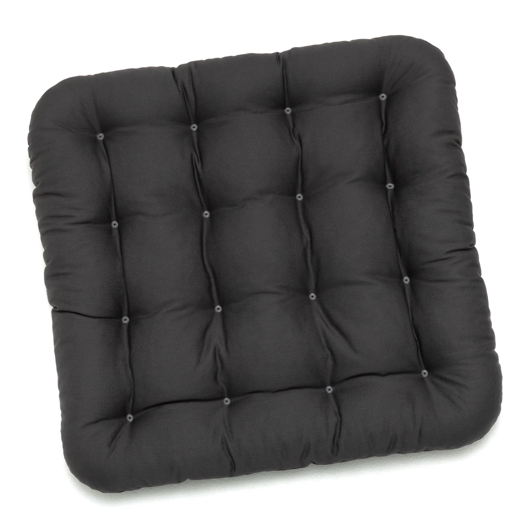 HAVE A SEAT Luxury – poduszka do siedzenia 40 x 40 cm – wygodna poduszka na krzesło, ortopedyczna, nadaje się do prania w temperaturze do 95 °C, nadaje się do suszenia w suszarce, trwałe kolory – Made in Germany – (zestaw 6 sztuk, szaro-