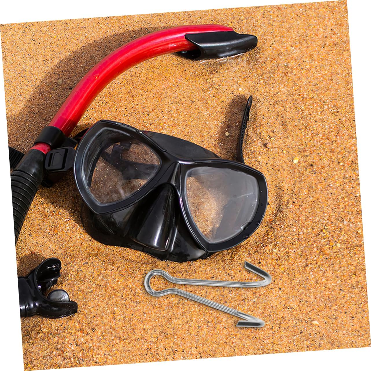 Kisangel 2pcs Portable Stainless Steel Diving Hooks Double Hooks for Scuba Diving Gear for Underwater Rescues and Research and Versatile
