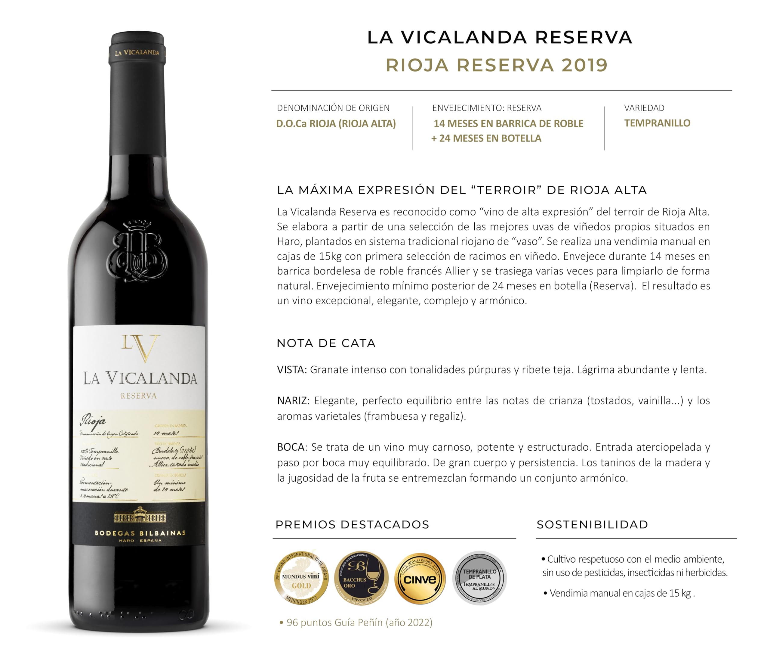 Set Gourmet Regalo Vicalanda Reserva con árbol olivo natural para plantar y vino tinto Rioja – Estuche vino regalo – Regalos originales y naturales