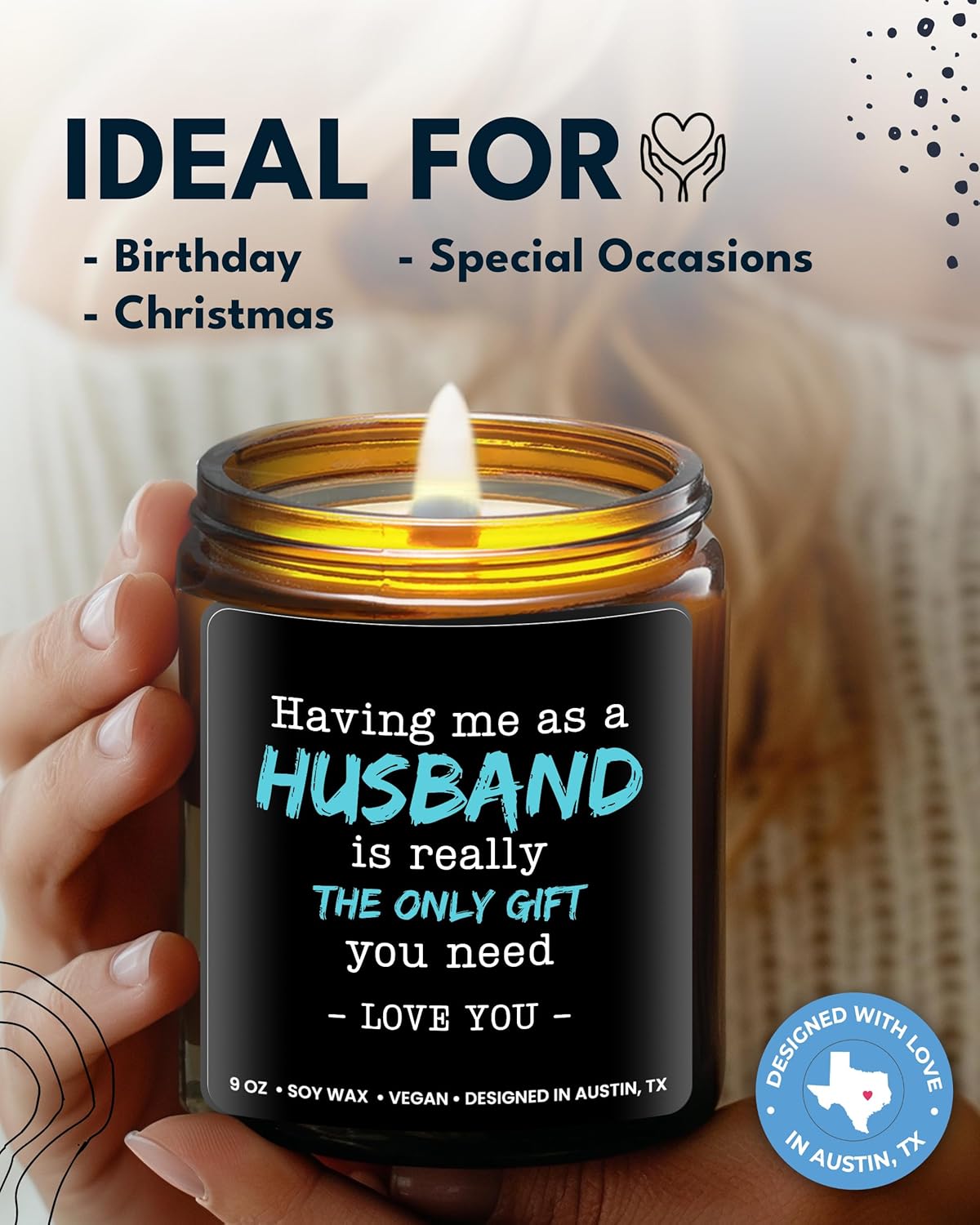 Wife Candle, Unique Funny Wife Gifts from Husband, Thoughtful Presents for Her, Ideal for Mother's Day, Birthday, Christmas, Gift-Ready - Image 3