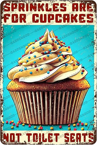 Miniatura 33 de Letrero de metal vintage con texto en inglés «Don't Make Me Poison Your Food» de aluminio para el hogar, cocina, café, jardín, garaje, baño, bar