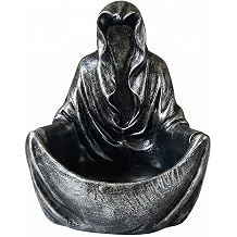 Grim Reaper Cloak Ashtray, Gothic Spooky Ghost Figurine Decor