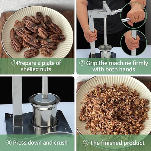 Miniatura 6 de Exprimidor de cítricos profesional de limón  Exprimidor manual de acero inoxidable resistente para trituradora de lima, naranja y nueces por Garwei