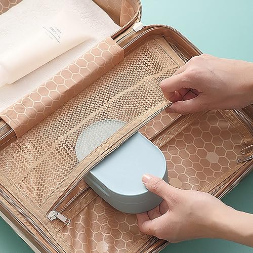 Miniatura 4 de Metboltpan - Contenedor de jabón de viaje, 2 piezas, contenedor de jabón de viaje, plástico multicolor, contenedor de viaje para jabón en barra (2,