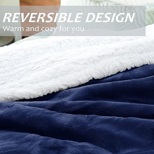 Miniatura 3 de Catalonia - Poncho con capucha manta ponible con bolsillos para las manos, cómoda capa de forro polar Sherpa para niños y adultos, regalo para