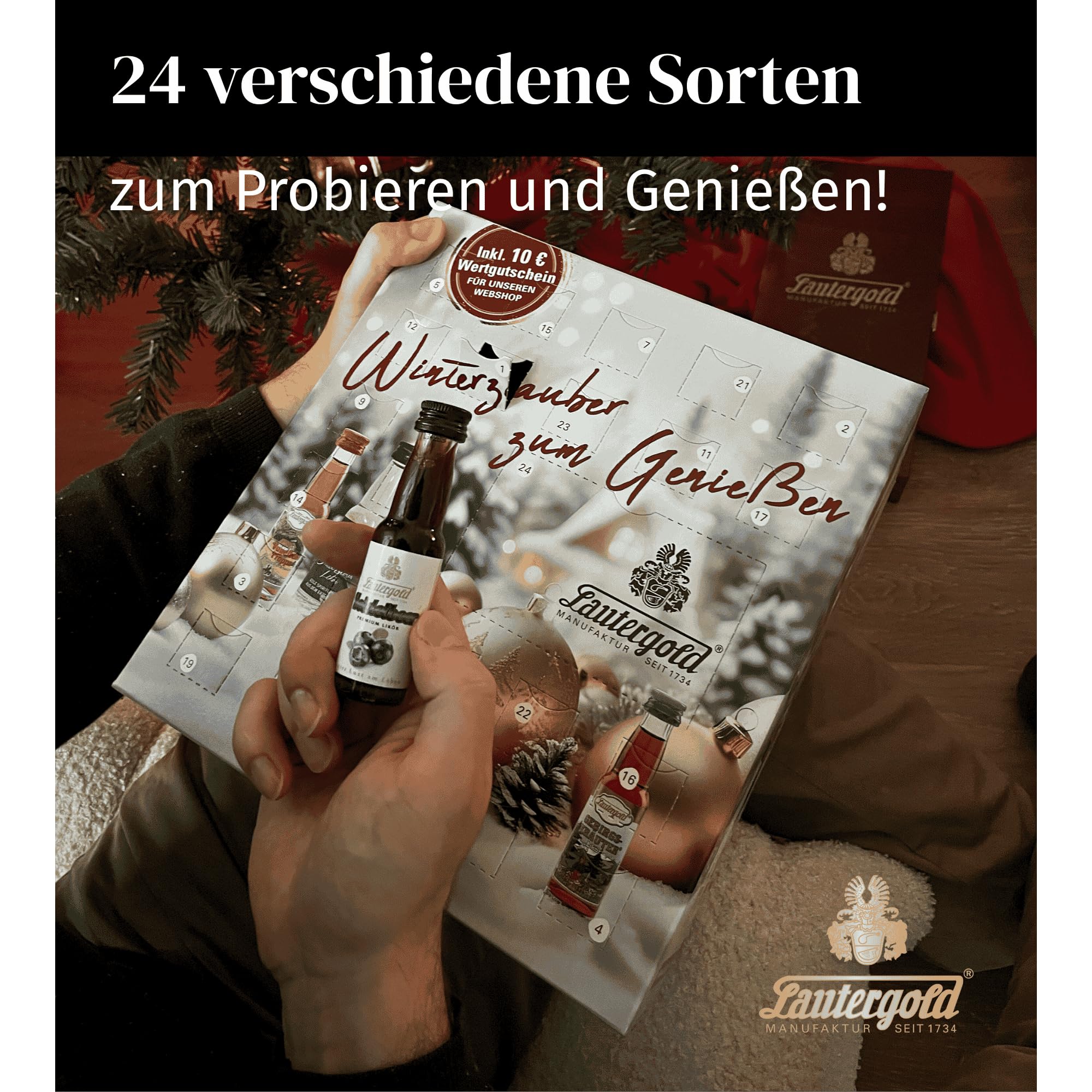 Adventskalender Liköre Spirituosen Brände und Geiste