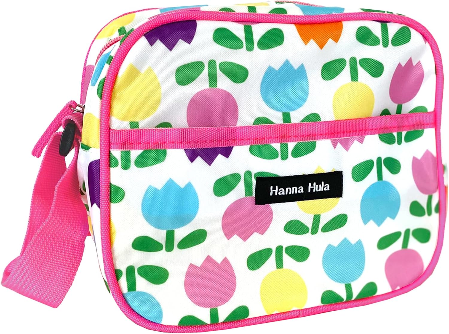 ハンナフラ(Hanna Hula) キッズショルダーバッグ ホワイトチューリップ