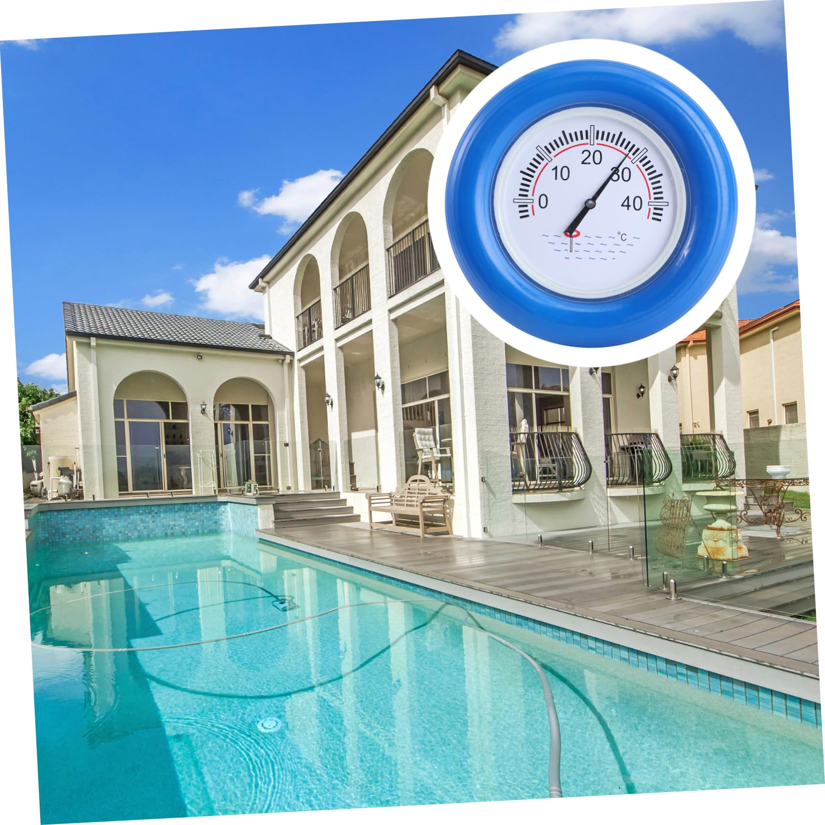 1 pezzo Termometro Galleggiante per Piscina Tester Temperatura Misurazione Precisa per e Vasche da Facile da Usare e Compatto