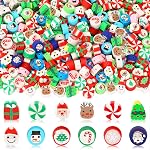 300Pcs Fall Leaf Pumpkin Polymer Clay Beads for Jewelry Making | Premium Clay, 1cm Mini Size, Autumn Thanksgiving Spacer Beads, Bracelet Necklace Earrings Jewelry Making DIY Crafts Supplies