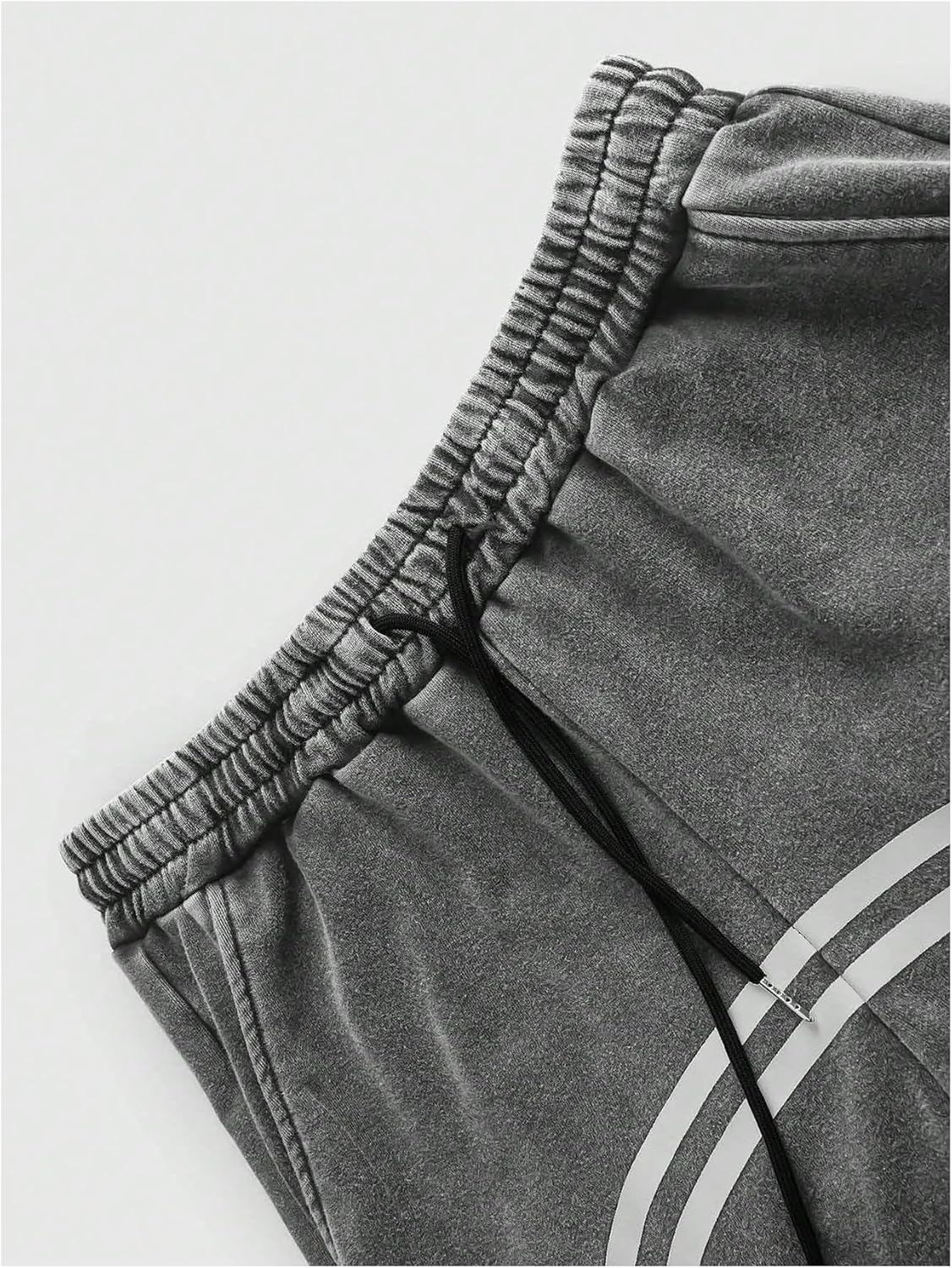 Men's Striped Baggy Sweatpants Y2k Wide Leg Pants Drawstring Graphic Track Pant with Pockets Streetwear - Image 3