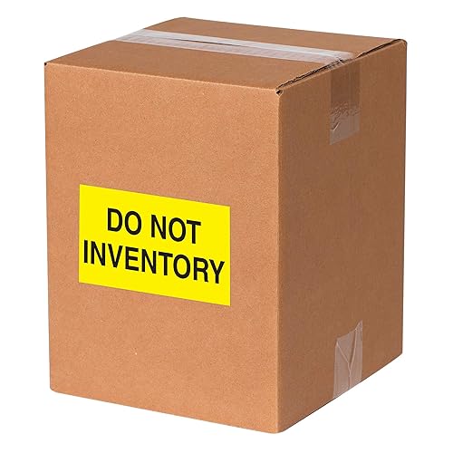 Miniatura 2 de Tape Logic Aviditi Tape Logic - Adhesivo adhesivo amarillo fluorescente de advertencia "Do Not Inventory", para envío, manipulación, embalaje y