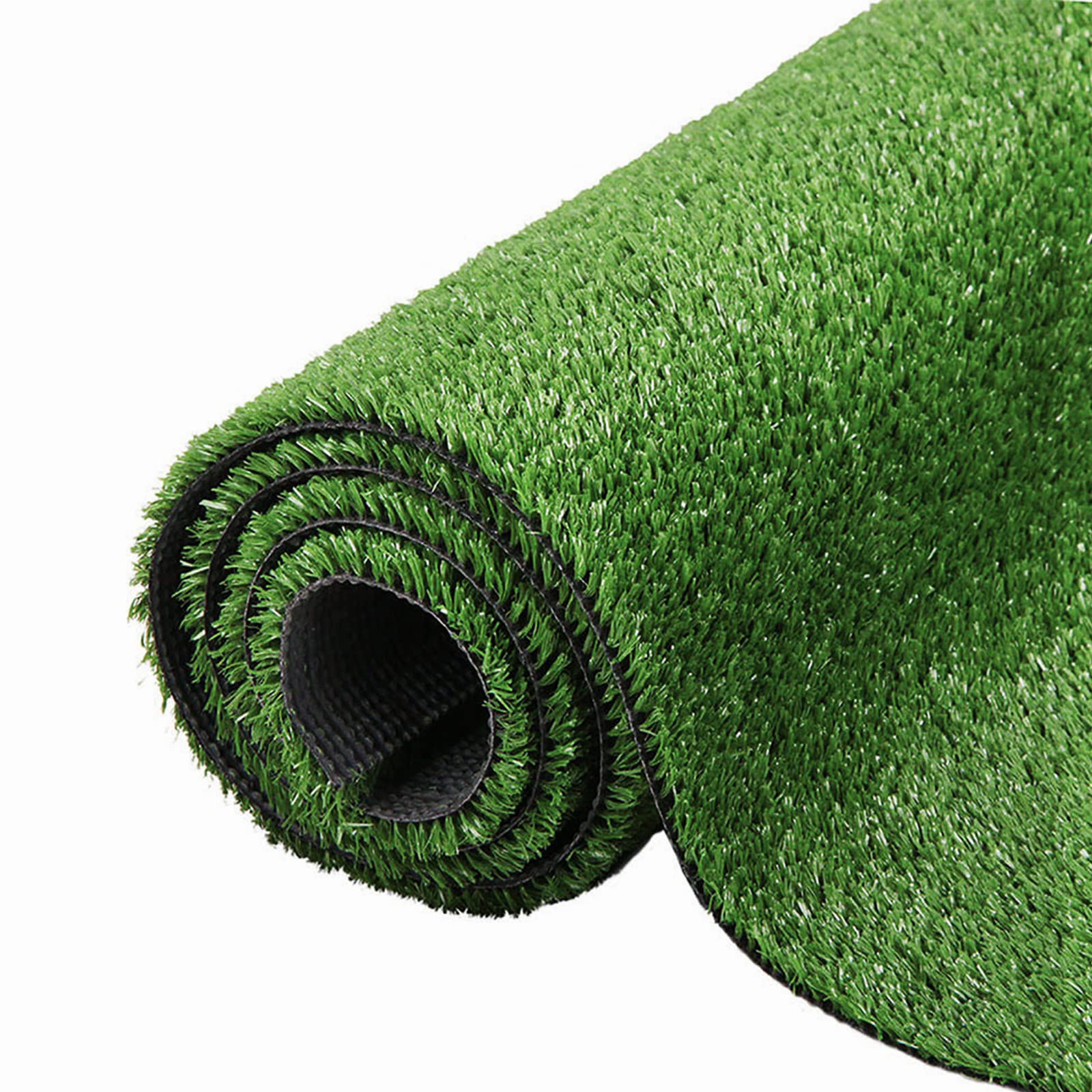 Photo 1 of NINXANG Artificial Grass Turf Lawn Outdoor Indoor 4FTx6FT Fake Grass Carpet for Pets 0.4 Inch Realistic Faux Grass Rug with Drain Holes for Garden Lawn Landscape Balcony Party Wedding Christmas Rug