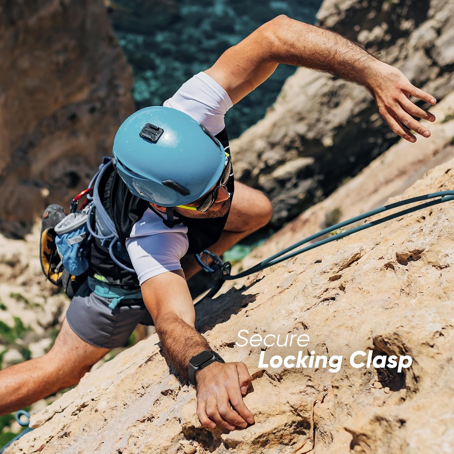 Braided Stretchy Solo Loop Compatible with Apple Watch Band 46mm 45mm 44mm 42mm 49mm for Men Women, Elastic Sport Nylon Strap Wristband with Sliding Buckle for iWatch Series 10 9 8 7 6 5 4 3 Ultra SE - Image 5