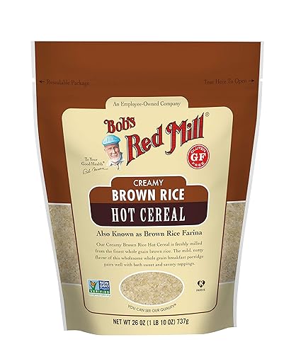 Bobs Red Mill Cereal caliente cremoso de arroz Farina marrĂłn 26 onzas Bobs Red Mill Cereal caliente cremoso de arroz Farina marrĂłn 26 onzas