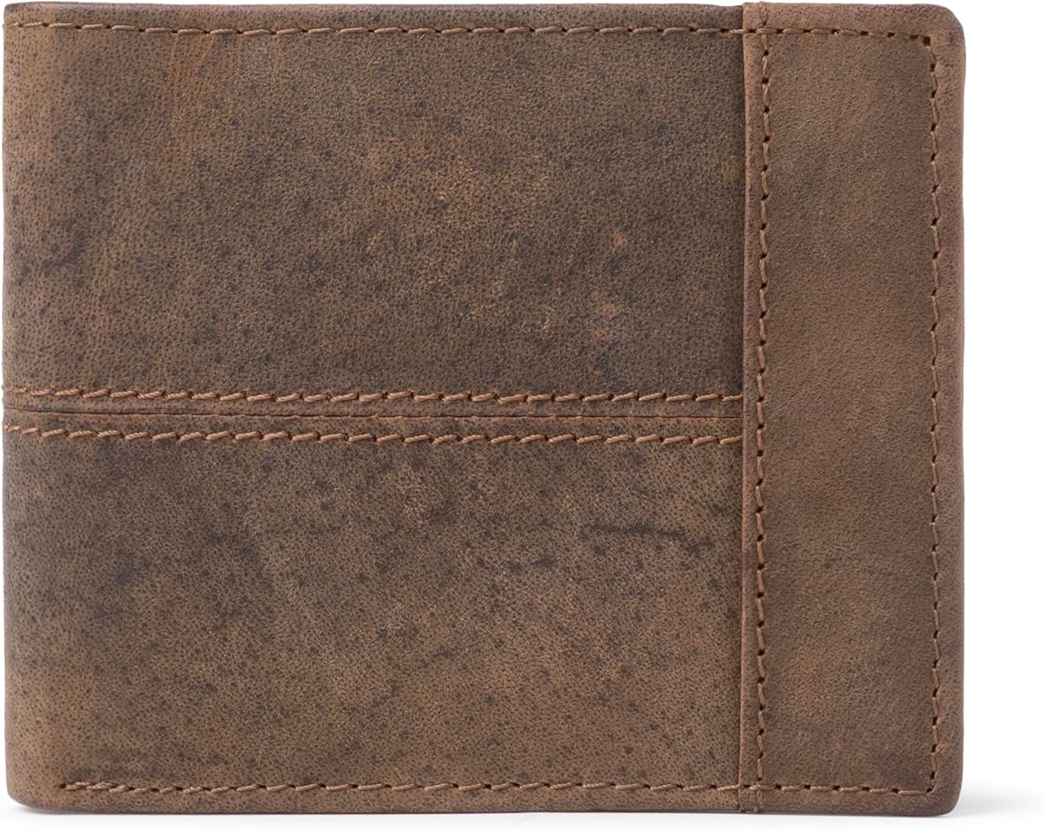 ALIKA Full Grain Hunter Leather Wallet for Men | RFID Blocking | Soft and Stylish Bifold Wallet with 8 Credit Card holder, 2 ID slots and 2 Cash Pockets | Forest Brown - Image 6