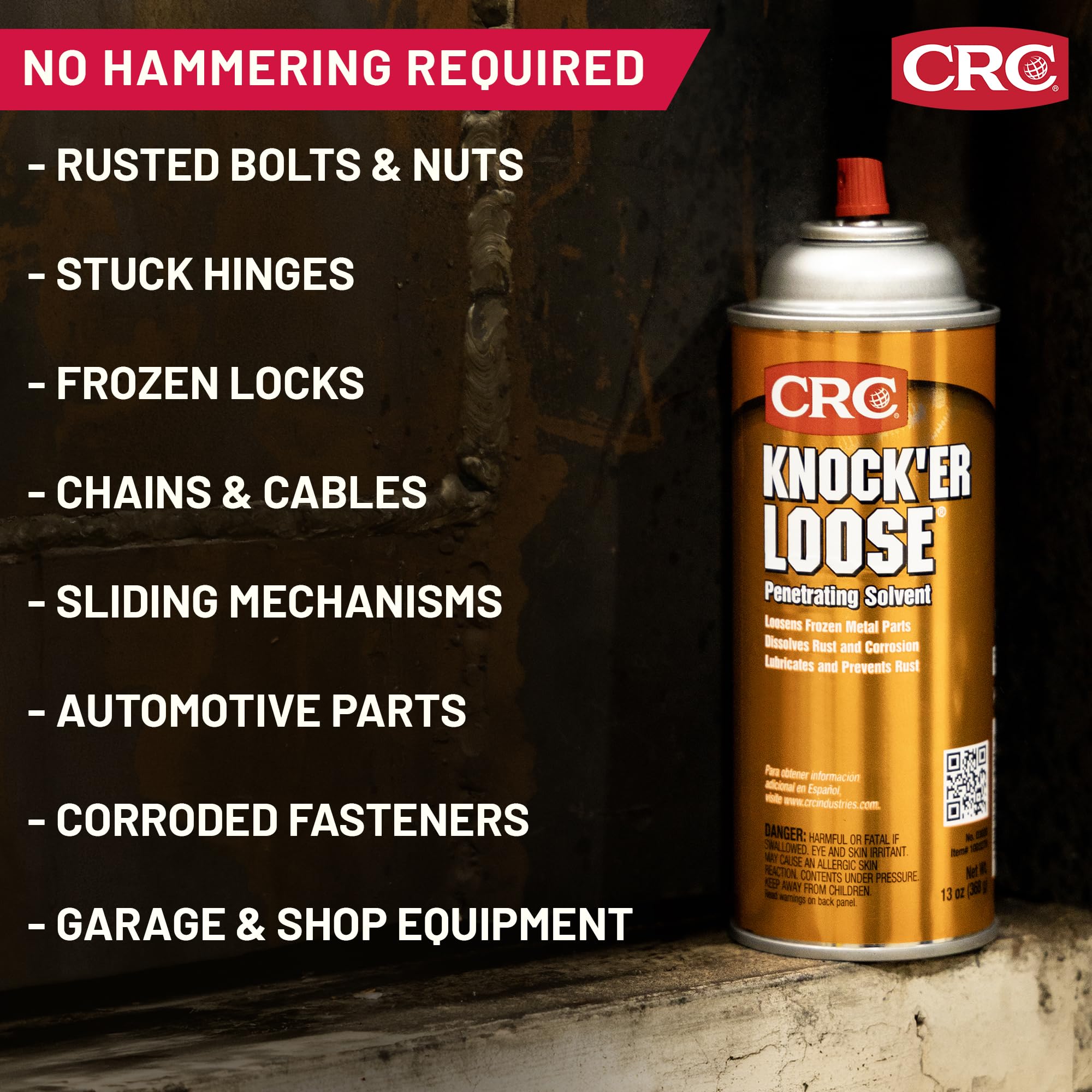 CRC Knocker Loose Penetrating Solvent 03020 [Reddish] 13 WT. Oz. Industrial Grade Penetrating Solvent and Lubricant product thumbnail 7