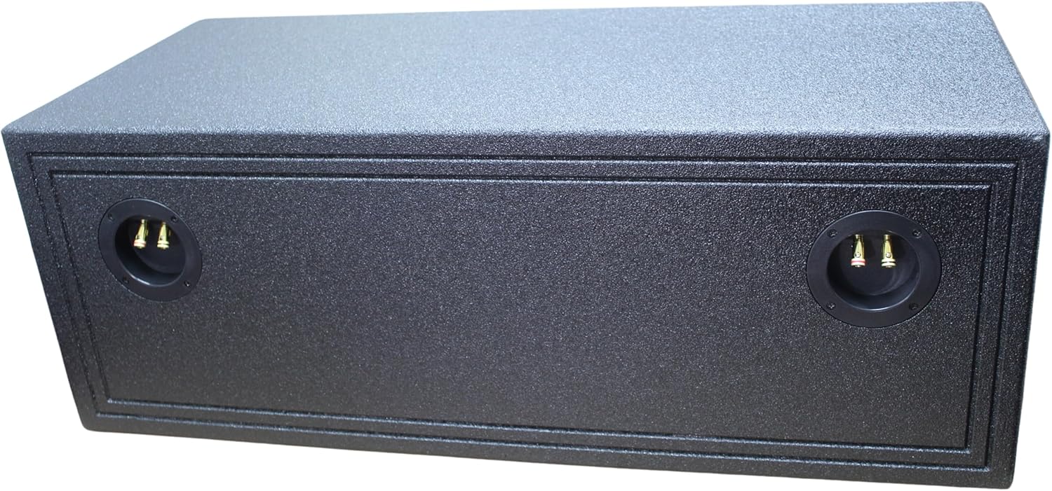 Pipemans Installation Dual 12" Vented and Coated Subwoofer Box 1" Baffle