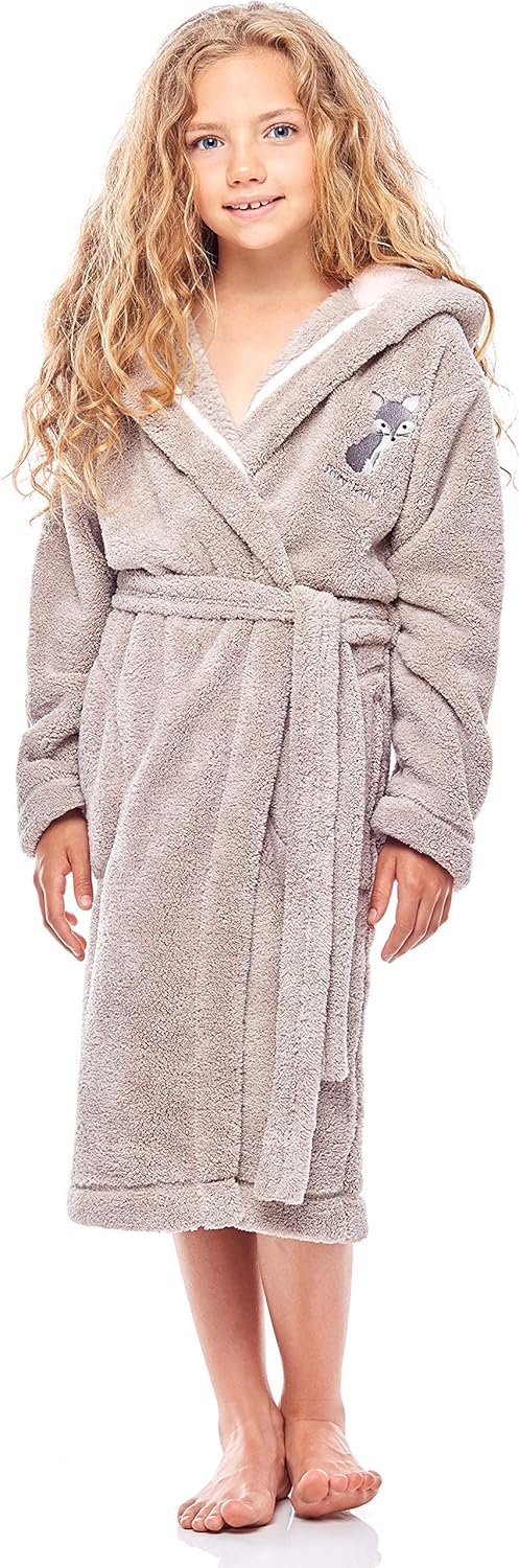 Peignoir Douche Filles Adolescent à Manches Longue... - Grandado