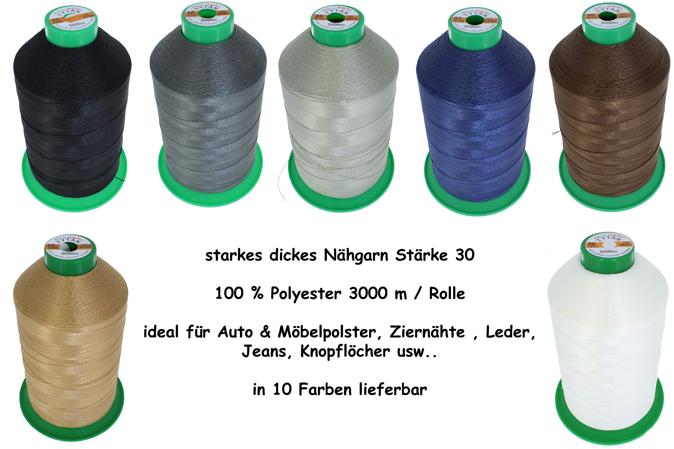 Tytan - Fil à Coudre Extra Fort Violet - 1000m - épaisseur 40