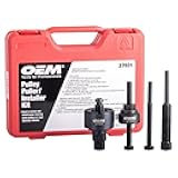 Power Steering Pulley Puller and Installer Kit, Removes and Installs Power Steering Pump Pulleys on Most Domestic Vehicles, Ford, GM, VW, 27031 Red Case