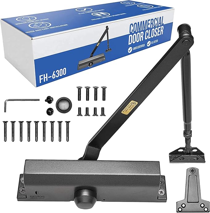 Door Closer Lightweight Commercial Door Closer FS6300B, Size 4, w