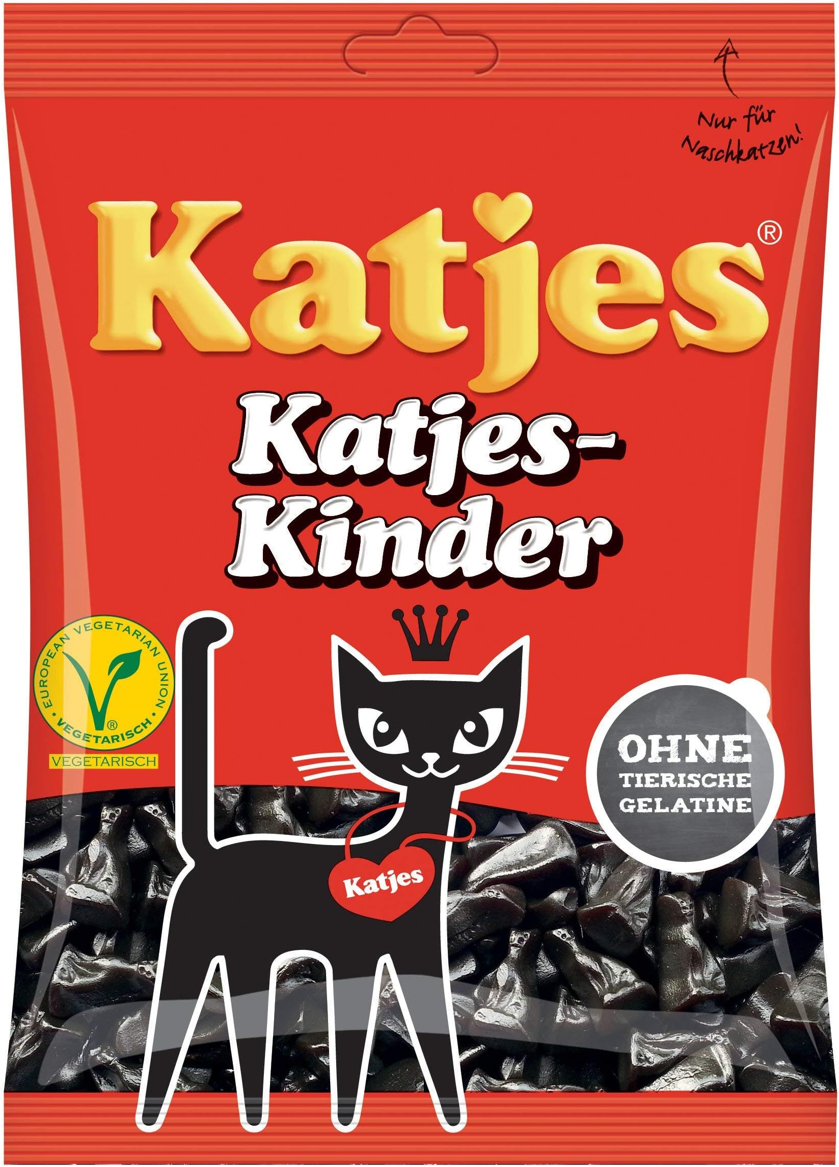 Katjes Kinder Licorice Cat-shaped Drops 200g Licorice Pieces(pack of 2)